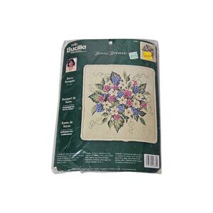 Bucilla Berry Bouquet 4880 Needlepoint Kit NEW SEALED Donna Dewberry Vintage